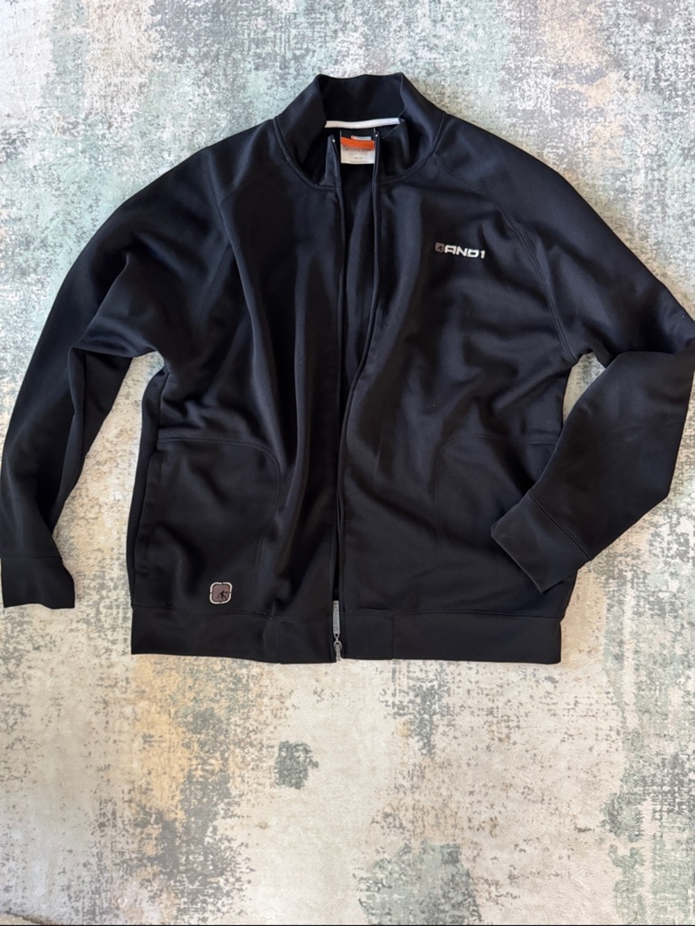 And1 Black Men's Full-Zip Athletic Jacket